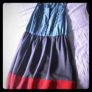 Anthropology colorblock dress